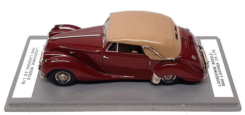 Lansdowne Models 1/43 Scale LDM58 - 1949 Lagonda 2.6L - REWORKED Maroon/Dk Beige