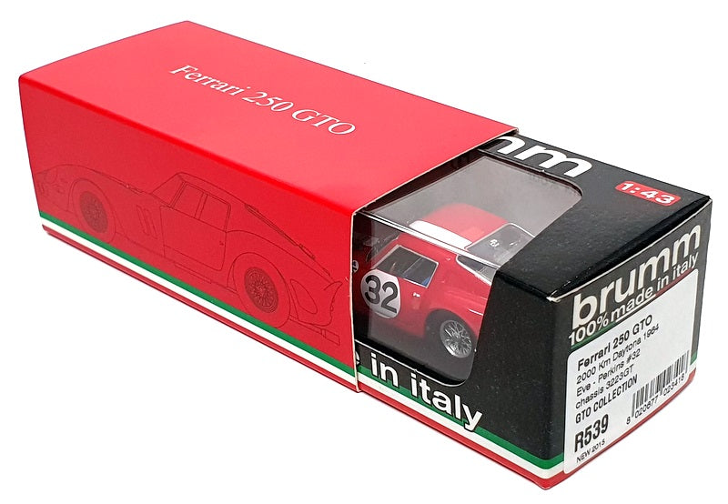 Brumm 1/43 Scale R539 - Ferrari 250 GTO #32 2000Km Daytona 1964