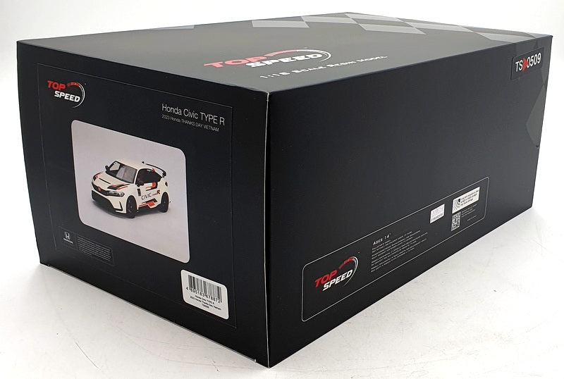 Top Speed 1/18 Scale Resin TS0509 - Honda Civic Type R 2023 Thanks Day Vietnam