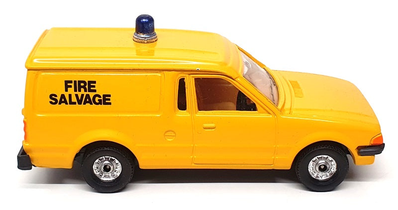 Corgi Appx 11.5cm Long 626 - Ford Escort Van (Fire Salvage) Yellow