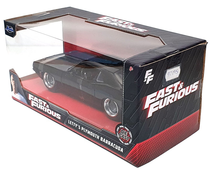 Jada 1/24 Scale 97195 - Letty's Plymouth Barracuda Fast & Furious - Black