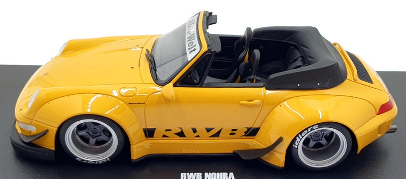 GT Spirit 1/18 Scale Resin GT450 - Porsche 911 RBW Bodykit Nohra 2023 - Yellow