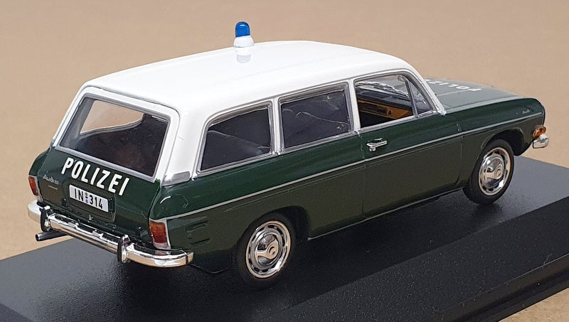 Minichamps 1/43 Scale 400 011390 -1970 Audi 60 Variant Polizei - Green/White