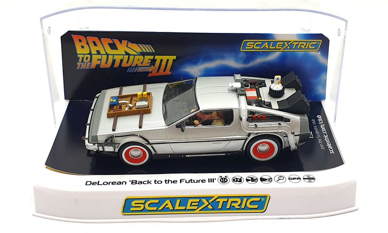 Scalextric 1/32 Scale Slot Car C4307 - DeLorean Back to the Future III - Silver