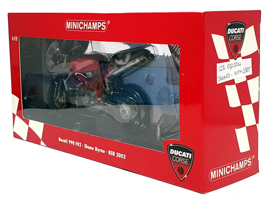 Minichamps 1/12 Scale 122 031204 - Ducati 998 F02 Byrne BSB 2003