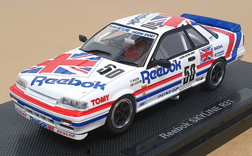 Ebbro 1/43 Scale 20558 - Reebok Nissan Skyline R31 #50 Hasemi Motor Sport