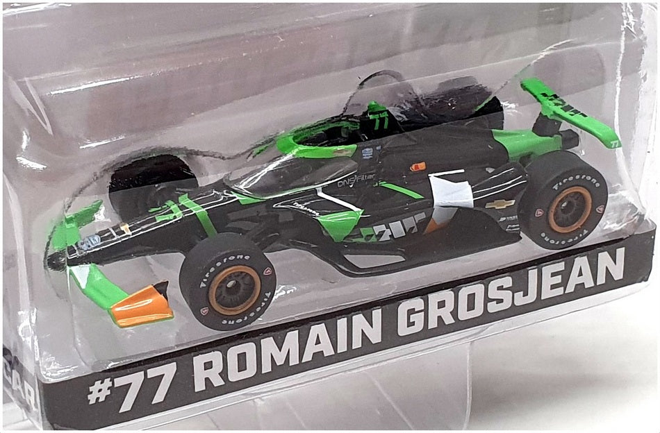 Greenlight 1/64 Scale 11598 - NTT Indycar Series #77 R. Grosjean - Black/Green