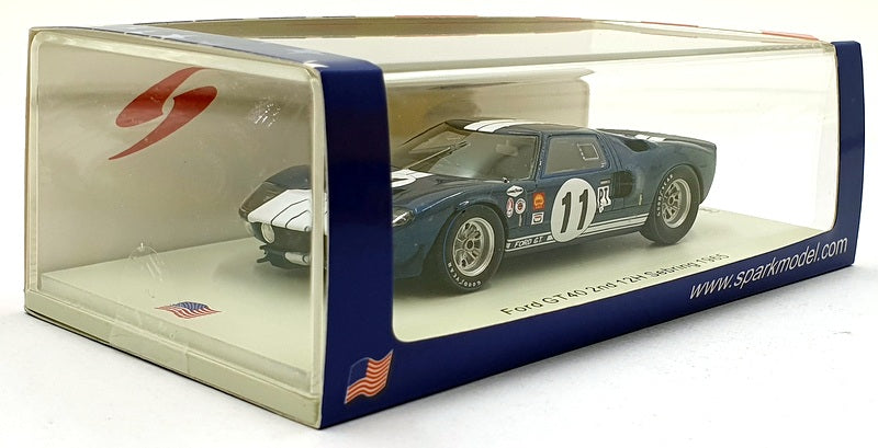 Spark Model 1/43 Scale Resin US250 - Ford GT40 2nd 12H Sebring 1965 #11