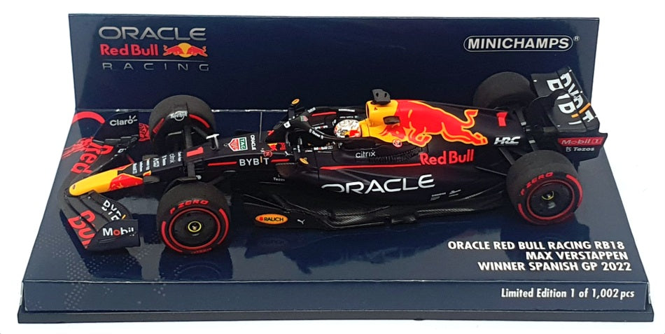 Minichamps 1/43 417 220601 - F1 Red Bull RB18 Winner Spanish GP 2022 Verstappen