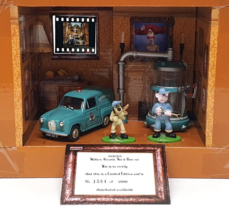 Corgi 1/43 Scale CC80503 - Wallace & Gromit Austin A35 Van Film Cell Set