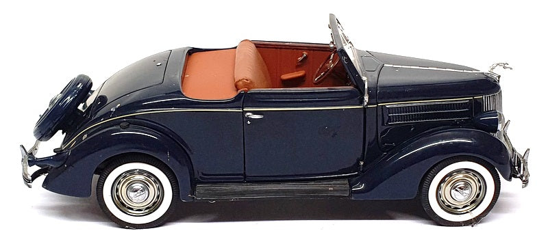 Danbury Mint 1/24 Scale 18125H - 1936 Ford Deluxe Cabrio - Dk Blue