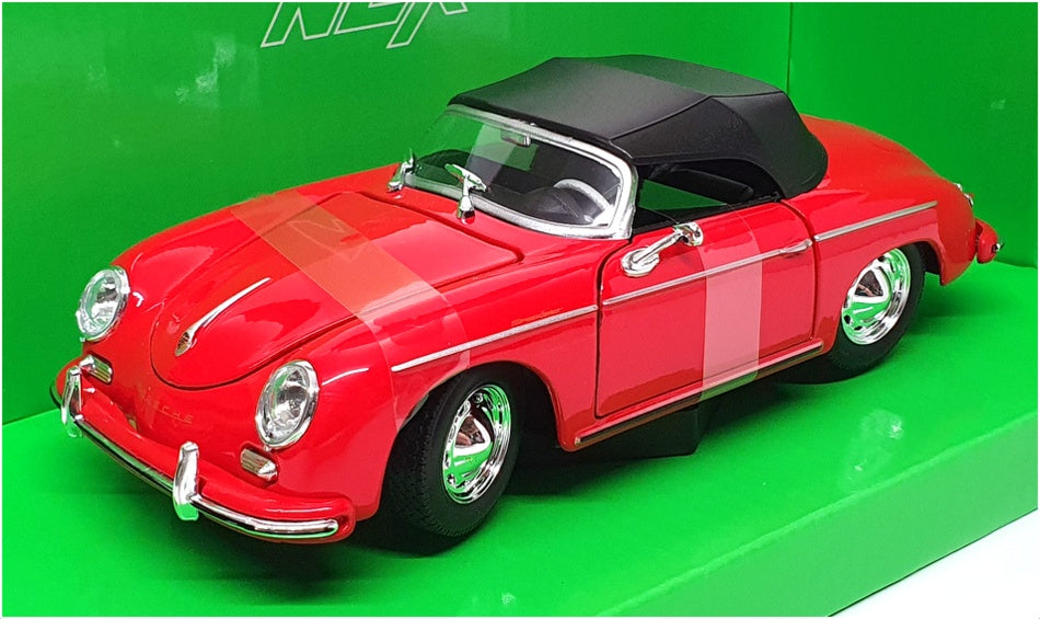 Welly NEX 1/24 Scale Diecast 24106H-W - Porsche 356A Speedster - Red