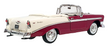 Jada Toys 1/24 Scale Diecast 25723Q - Chevrolet Bel Air Convertible