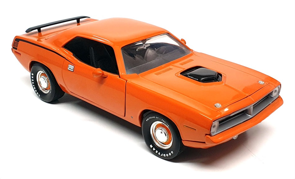 Ertl 1/18 Scale Diecast 6124C - 1971 Plymouth Hemi Cuda - Dk Orange