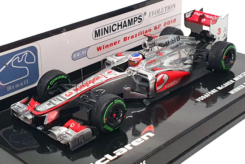 Minichamps 1/43 Scale 537 124323 F1 McLaren Mercedes MP4-27 1s Brazilian GP 2012