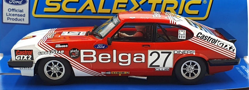 Scalextric 1/32 Scale Slot Car C4349 - Ford Capri MKIII Spa 24h 1st 1978 #27