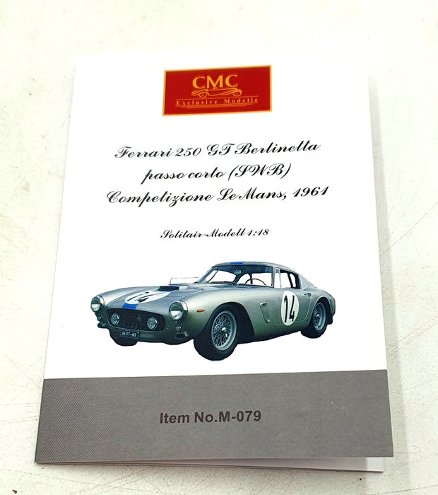 CMC 1/18 Scale M-079 Ferrari 250 GT Berlinetta SWB Competizione Le Mans 1961