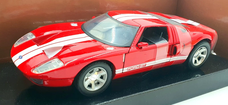 Motor Max 1/24 Scale Diecast 73200 - Ford GT - Red/White Stripes