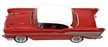 Western Models 1/43 Scale WMS44 - 1957 Chevrolet Bel Air - Red/White