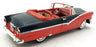 Ertl 1/18 Scale Diecast 31224A - 1956 Ford Sunliner Convertible Black/Red