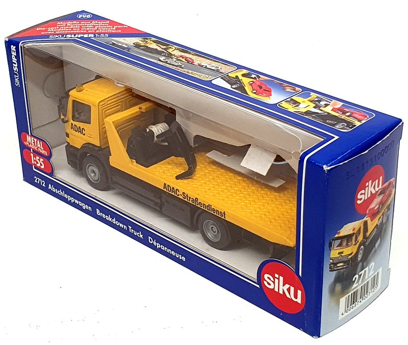 Siku 1/55 Scale 2712 - Mercedes Benz Breakdown Truck (ADAC) - Yellow