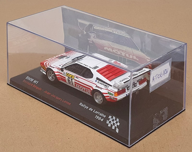 Altaya 1/43 Scale AT061RW - BMW M1 #61 Rallye de Lorraine 1984 - Red/White