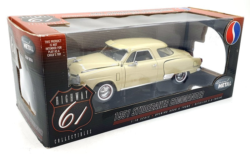 Highway 61 1/18 Scale Diecast 50114 - 1951 Studebaker Commander - Cream