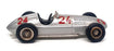 Metal 43 1/43 Scale MT024 - Mercedes Benz Race Car #24 - Silver