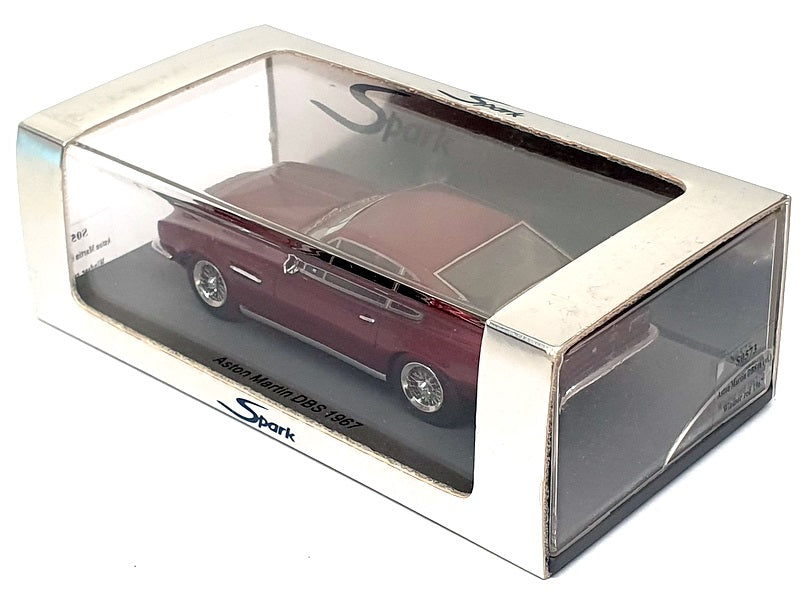 Spark 1/43 Scale S0573 - 1967 Aston Martin DBS 6 Cyl. - Windsor Red