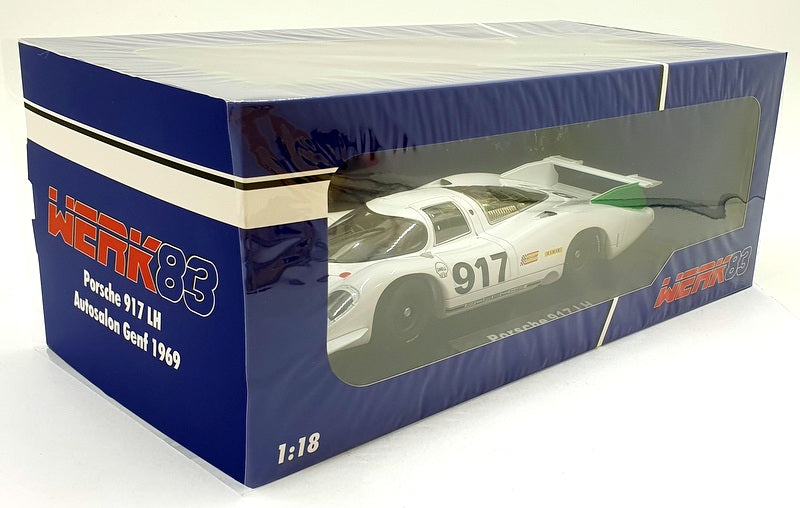 Werk83 1/18 Scale W18019001 - Porsche 917 LH Autsalon Genf 1969 - White #917