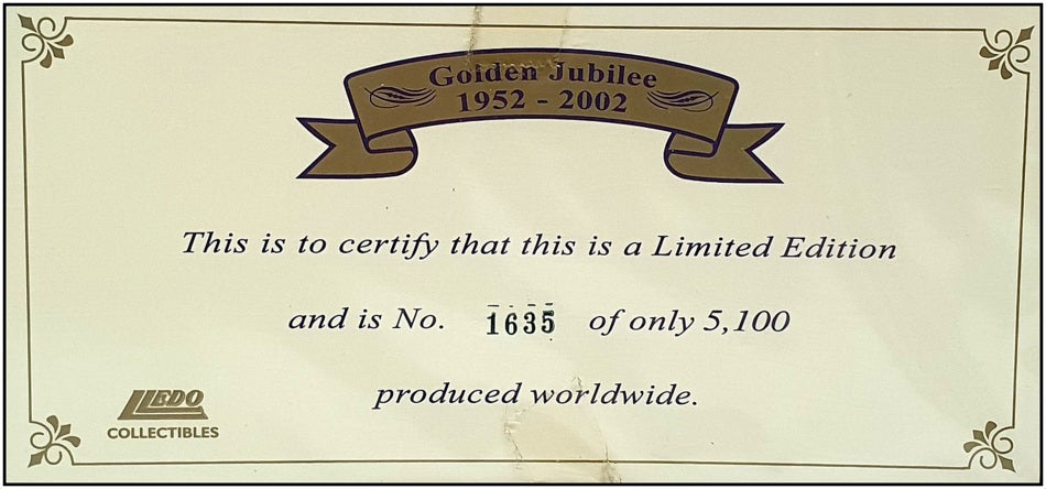 Lledo DG006173 - Ford Model T Van Golden Jubilee 1952-2002 - Gold/Purple