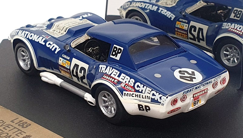 Vitesse 1/43 Scale L183 - Chevrolet Corvette #42 Le Mans 1975 - Blue/White