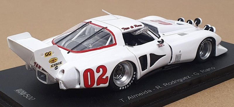 Spark 1/43 Scale US178 - Chevrolet Corvette C3 #02 Sebring 1980 - White