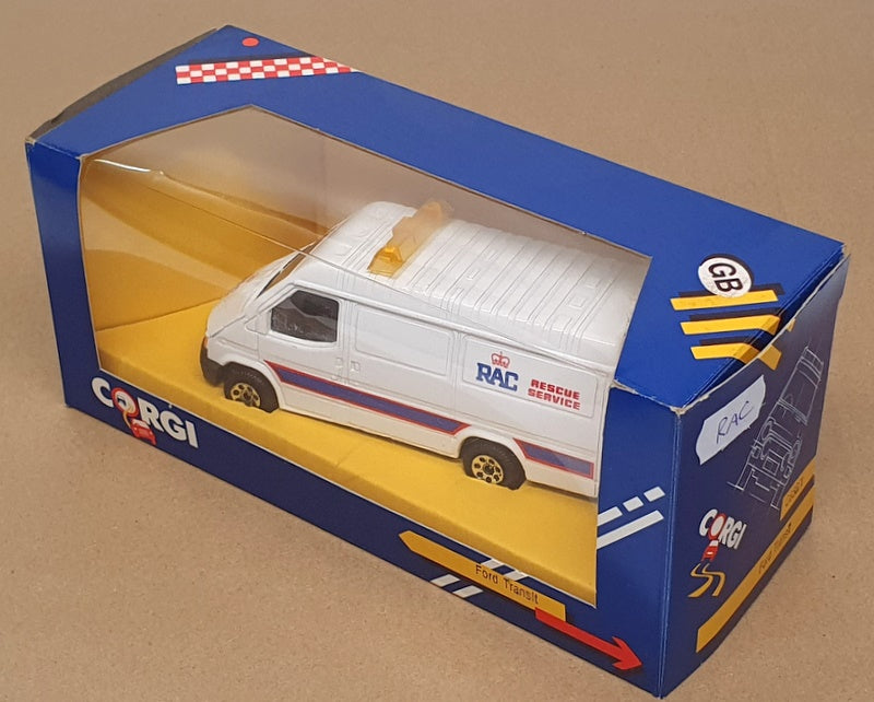 Corgi Appx 12cm Long Diecast C656/1 - Ford Transit Van (RAC) White