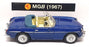 NewRay 1/43 Scale Diecast 48774 - 1967 MGB - Met Blue