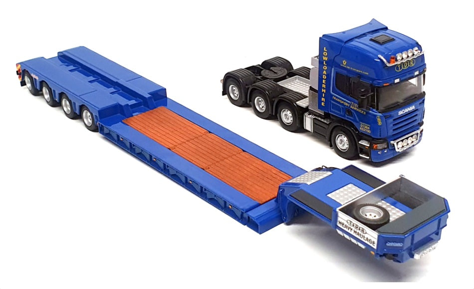 WSI Collectibles 1/50 Scale 9015 - Scania R Topline 8x4 Nooteboom Euro 4 - Blue