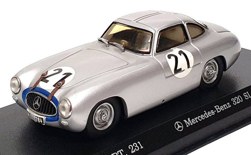 Max Models 1/43 Scale 3310 Mercedes Benz 300SL #21 Winner Le Mans 1952 - Silver