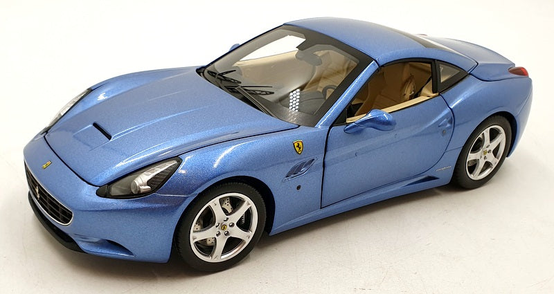 Hot Wheels 1/18 Scale Diecast DC15824A - Ferrari California - Blue 