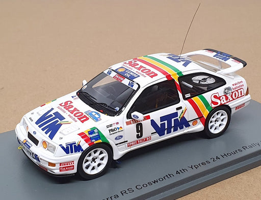 Spark 1/43 Scale S8709 - Ford Sierra RS Cosworth #9 4th Ypres 24h Rally 1990