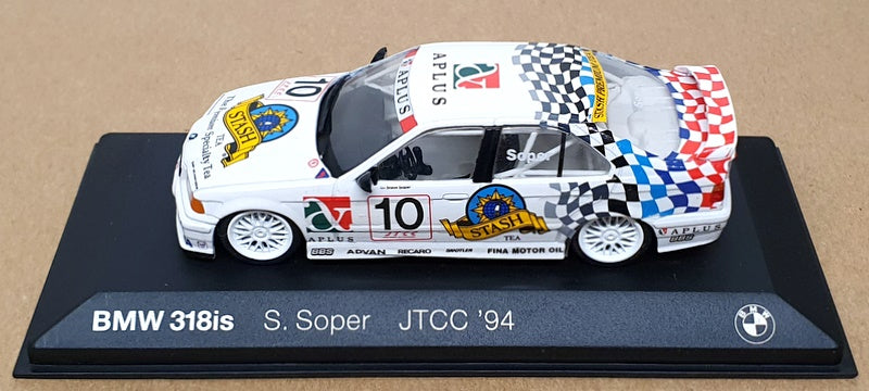 Minichamps 1/43 Scale 80 42 9 420 652 - BMW 318is JTCC '94 #10 Soper