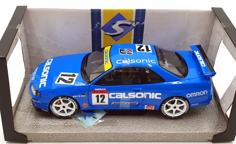 Solido 1/18 Scale Diecast S1804307 - Nissan Skyline GT-R34 Calsonic 2000 Tribute