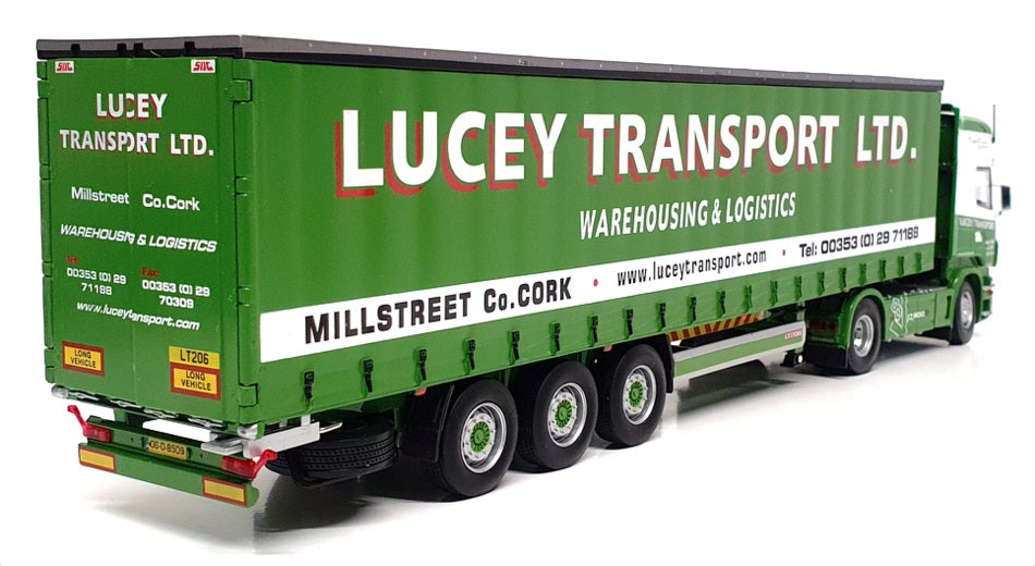 Universal Hobbies 1/50 Scale 5618A - Scania R500 Truck (Lucey)- Green/White