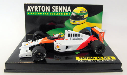 Minichamps 1/43 Scale AS1 43 No.5 McLaren MP4/6 Honda V12 1991 Ayrton Senna