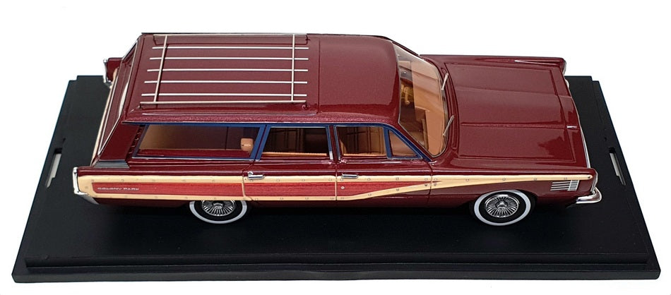 Goldvarg 1/43 Scale GC-042B - 1965 Mercury Station Wagon - Burgundy Poly