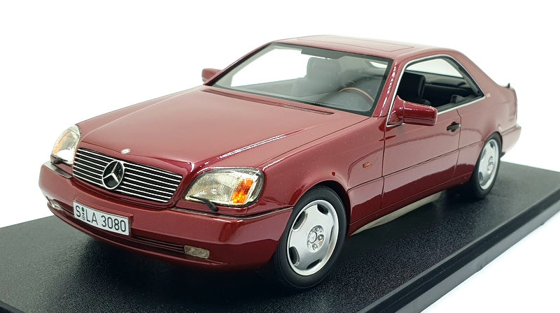 Cult 1/18 Scale Resin CML079-3 - 1992 Mercedes-Benz 600SEC C140 - Met. Red