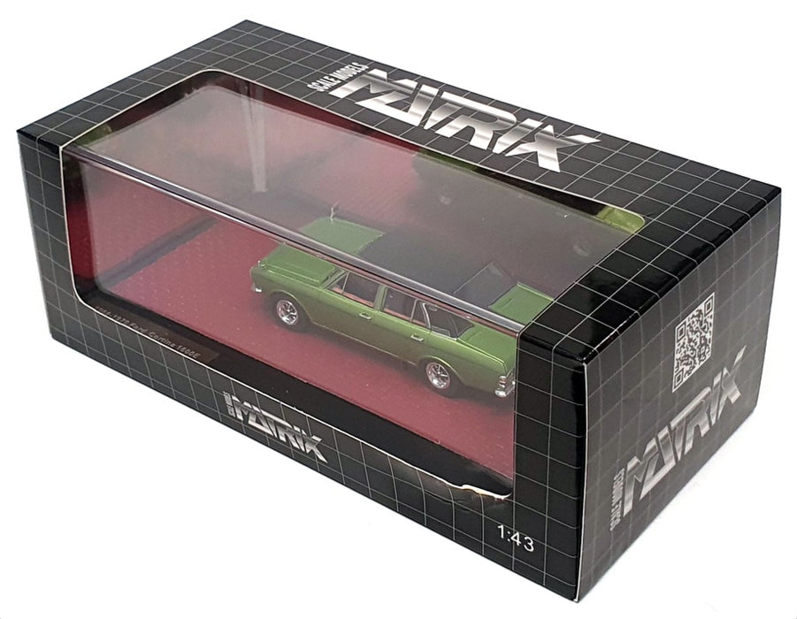 Matrix 1/43 Scale MX40603-092 - 1968-70 Ford Cortina 1600E - Met Green/Black