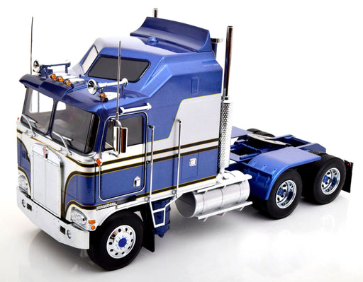 KK Scale Road Kings 1/18 Scale RK180144 - Kenworth K100 Aerodyne 1976 - Blue