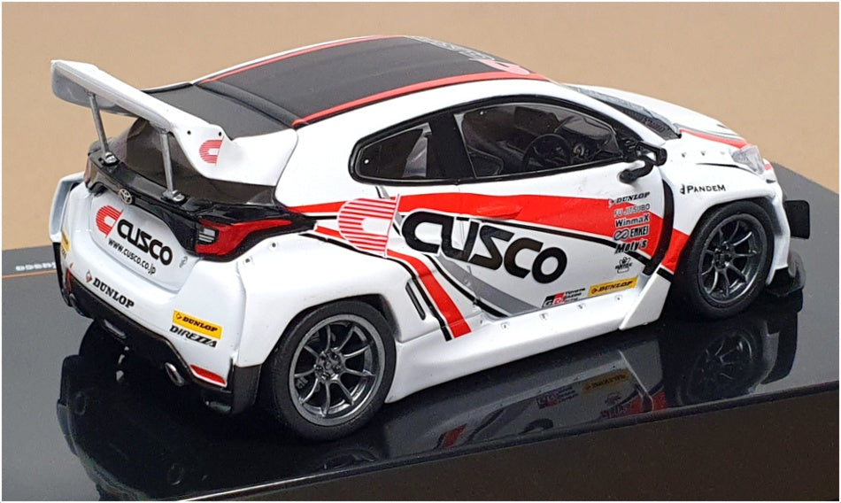 Ixo 1/43 Scale MOC329 - Toyota GR Yaris Pandem RHD Cusco - White/Red