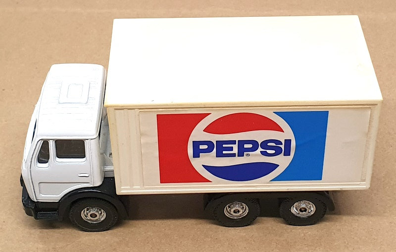 Corgi 14cm Long Diecast 1192 - Mercedes Benz Box Van (Pepsi) White/Red/Blue