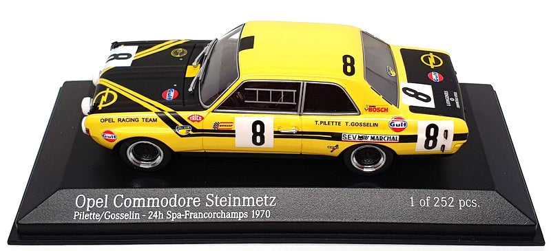 Minichamps 1/43 Scale 400 704608 - Opel Commodore A #8 24H Spa-Franc 1970